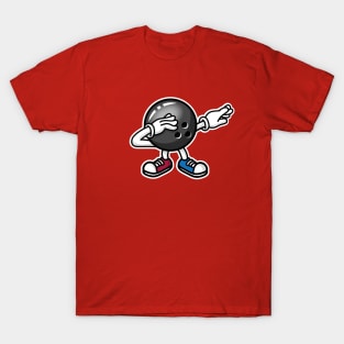 Dab dabbing bowling ball bowling alley strike spear T-Shirt